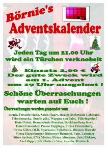 Bild 0 von Gewinnerübersicht Börnie's Adventskalender - Tag 17-24