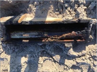 Bild 0 von Alte Munitionskiste am Badestrand von Juist gefunden