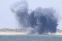 Bild 0 von Inselfeuerwehr sicherte Torpedosprengung am Kalfamer
