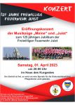 Bild 0 von Jubiläumskonzert der Feuerwehr mit zwei Musikzügen