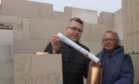 Bild 1 von Für neues Feuerwehrhaus fand nun die Grundsteinlegung statt